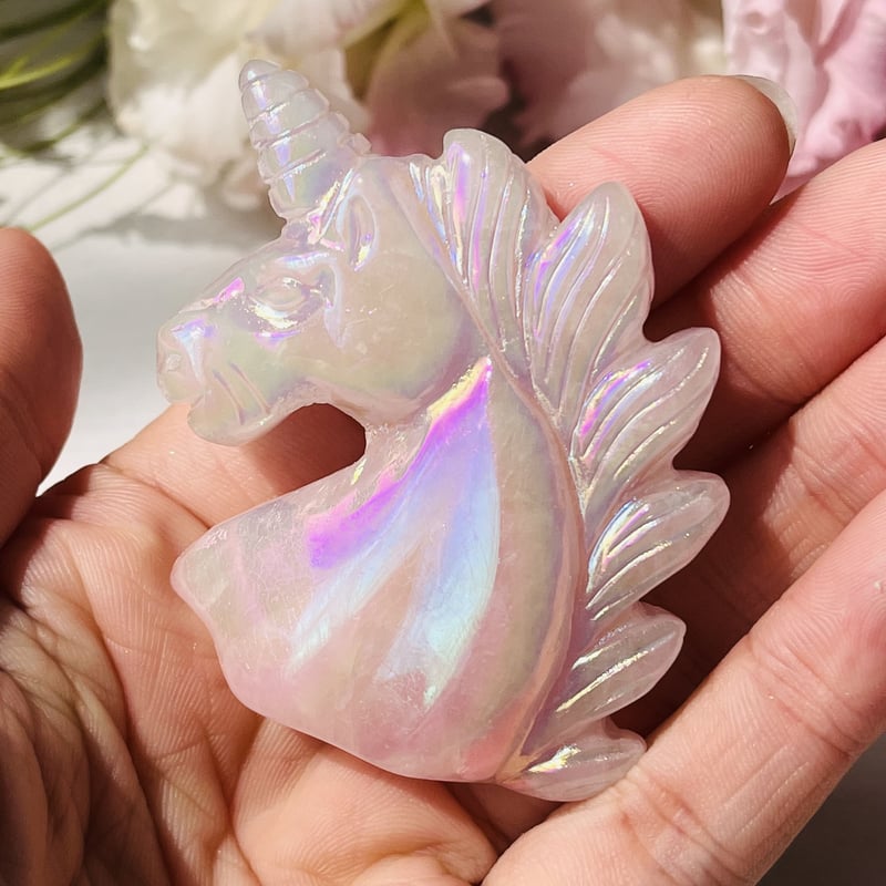 エンジェルオーラ ローズクォーツ ユニコーン | Crystal shop Mayria
