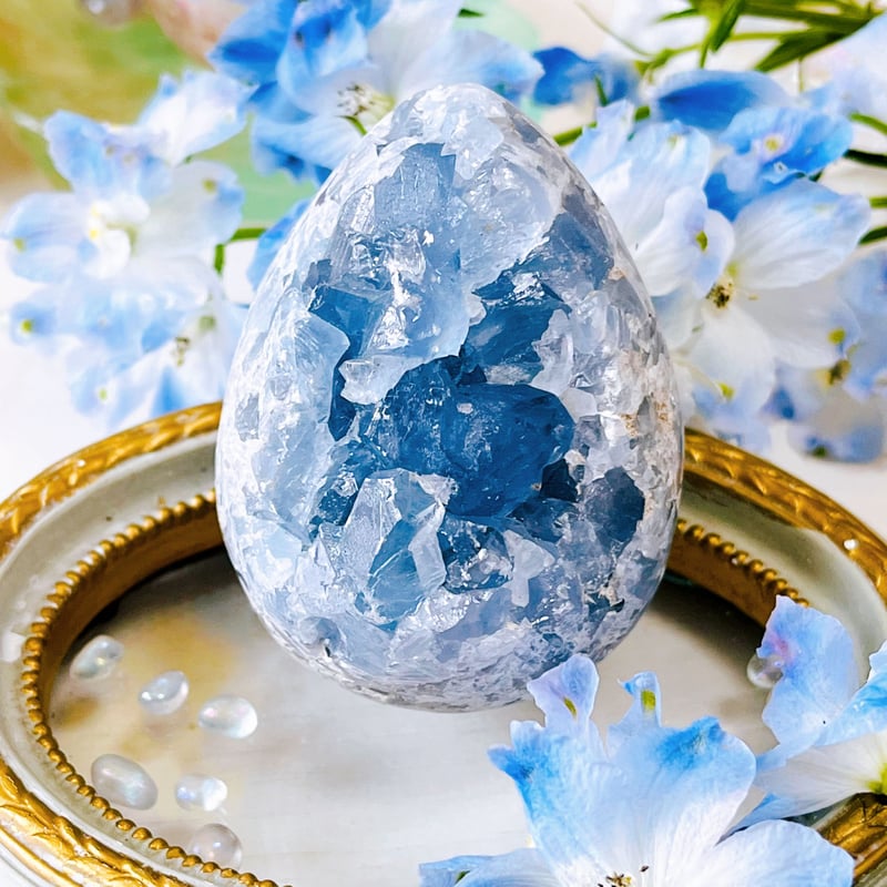 ⭐️美品⭐️卵型⭐️セレスタイト⭐️ たまご型セレスタイト | 天然石と雑貨のお店 Angel's voice