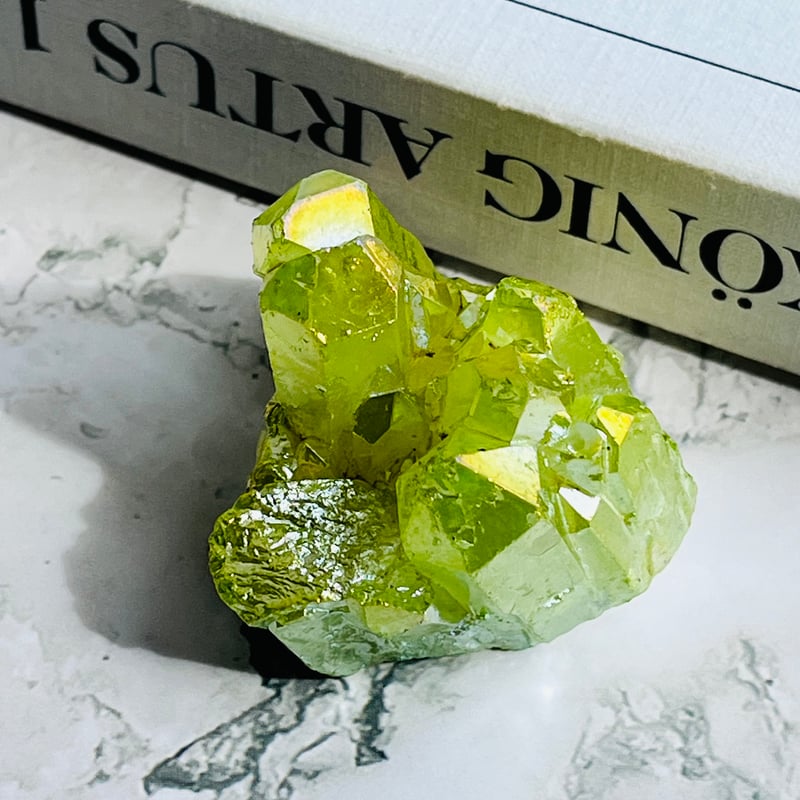 癒しのグリーンオーラ 水晶クラスター | Crystal shop Mayria