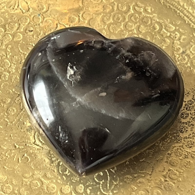 画像確認用　モリオン原石ハート型 虹入り🌈✨ モリオン ハート | Crystal shop Mayria