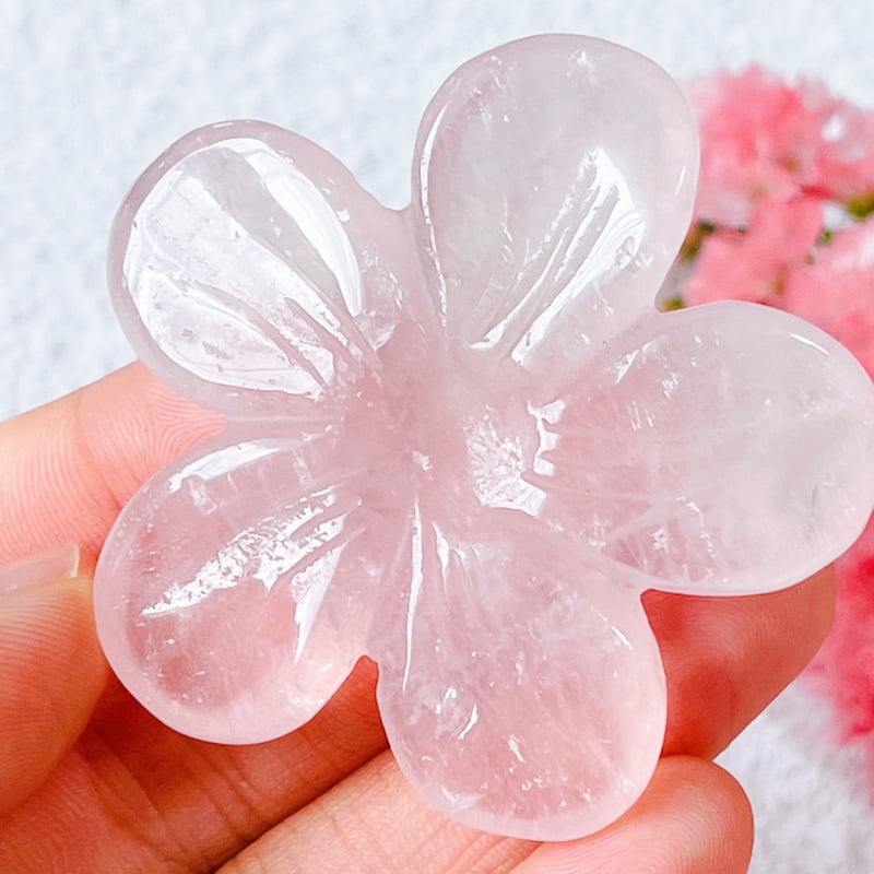 ローズクォーツ お花 ② | Crystal shop Mayria