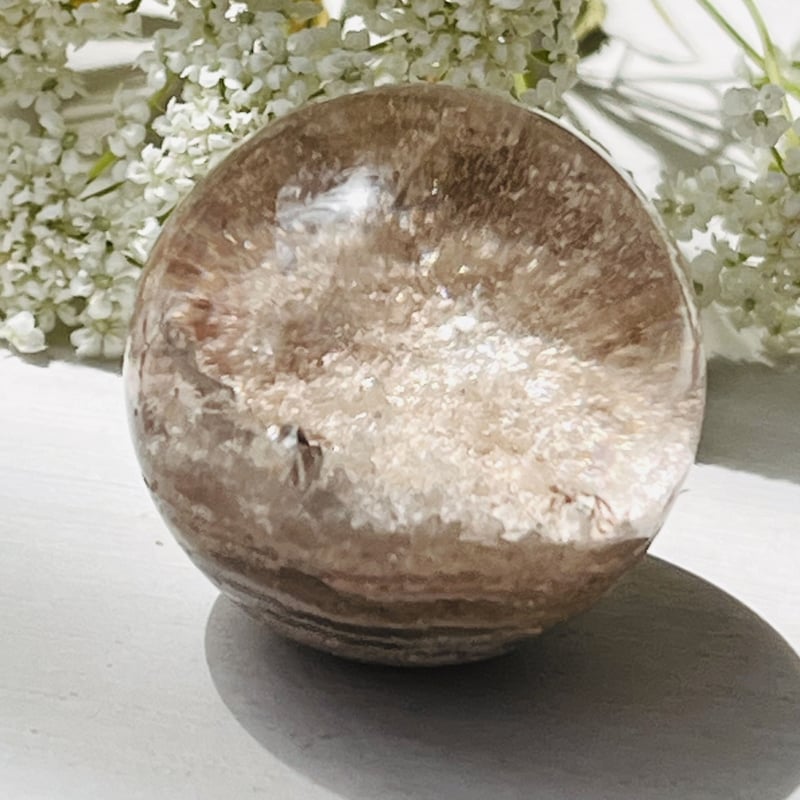 虹入り🌈✨ ホワイトガーデンクォーツスフィア | Crystal shop Mayria