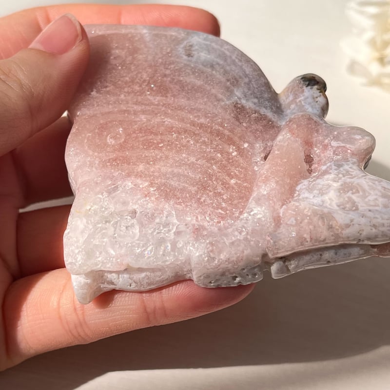 羽に虹入り🌈 ピンクアメジスト フェアリー | Crystal shop Mayria