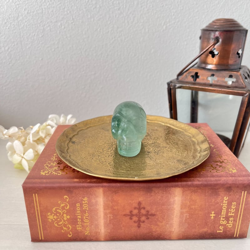 グリーンフローライト スカル① | Crystal shop Mayria