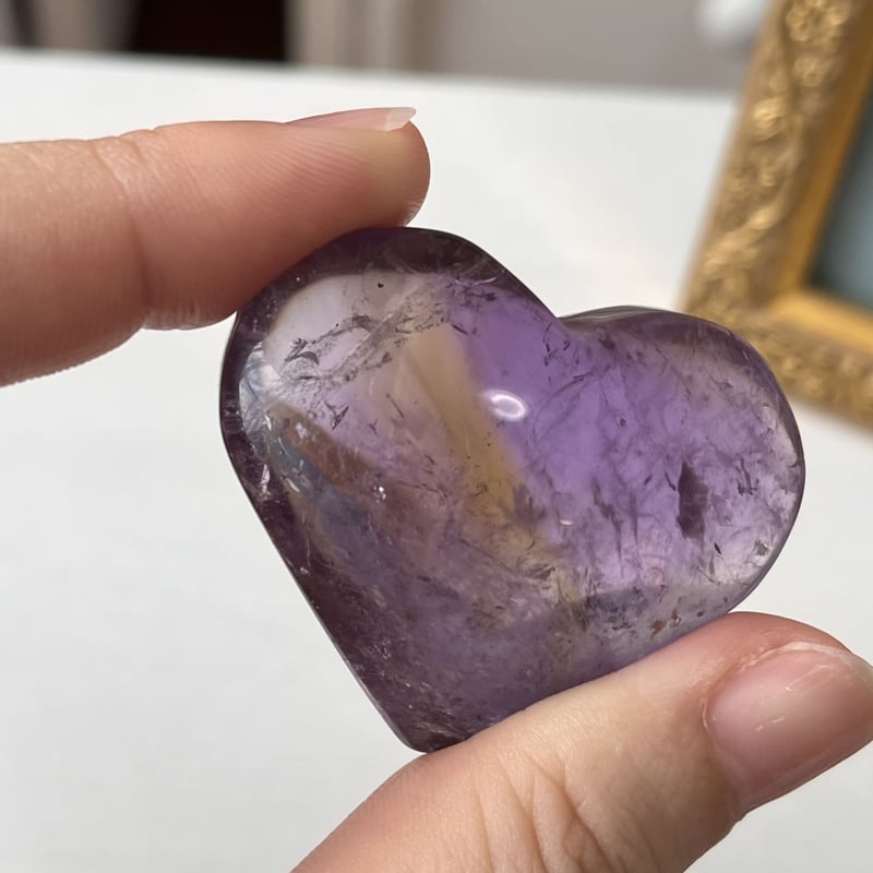 虹入り🌈✨ アメトリン ハート | Crystal shop Mayria 虹入り🌈✨ アメトリン ハート | Crystal shop Mayria