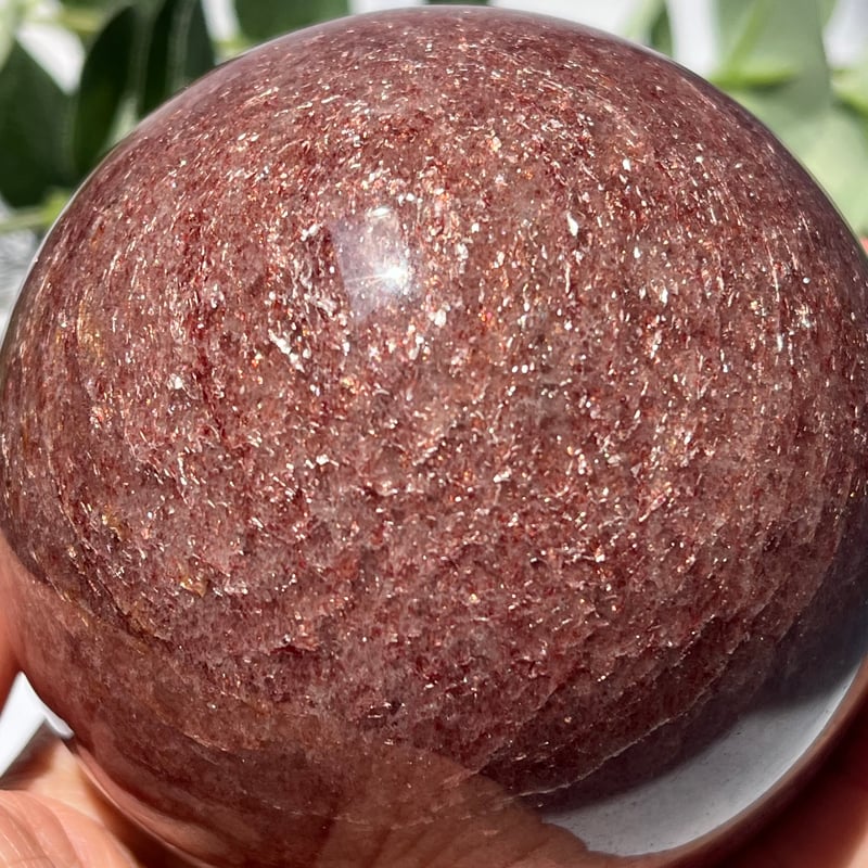 ストロベリークォーツ　スフィア　約70mm ストロベリークォーツ スフィア 約70mm ストロベリークォーツ スフィア