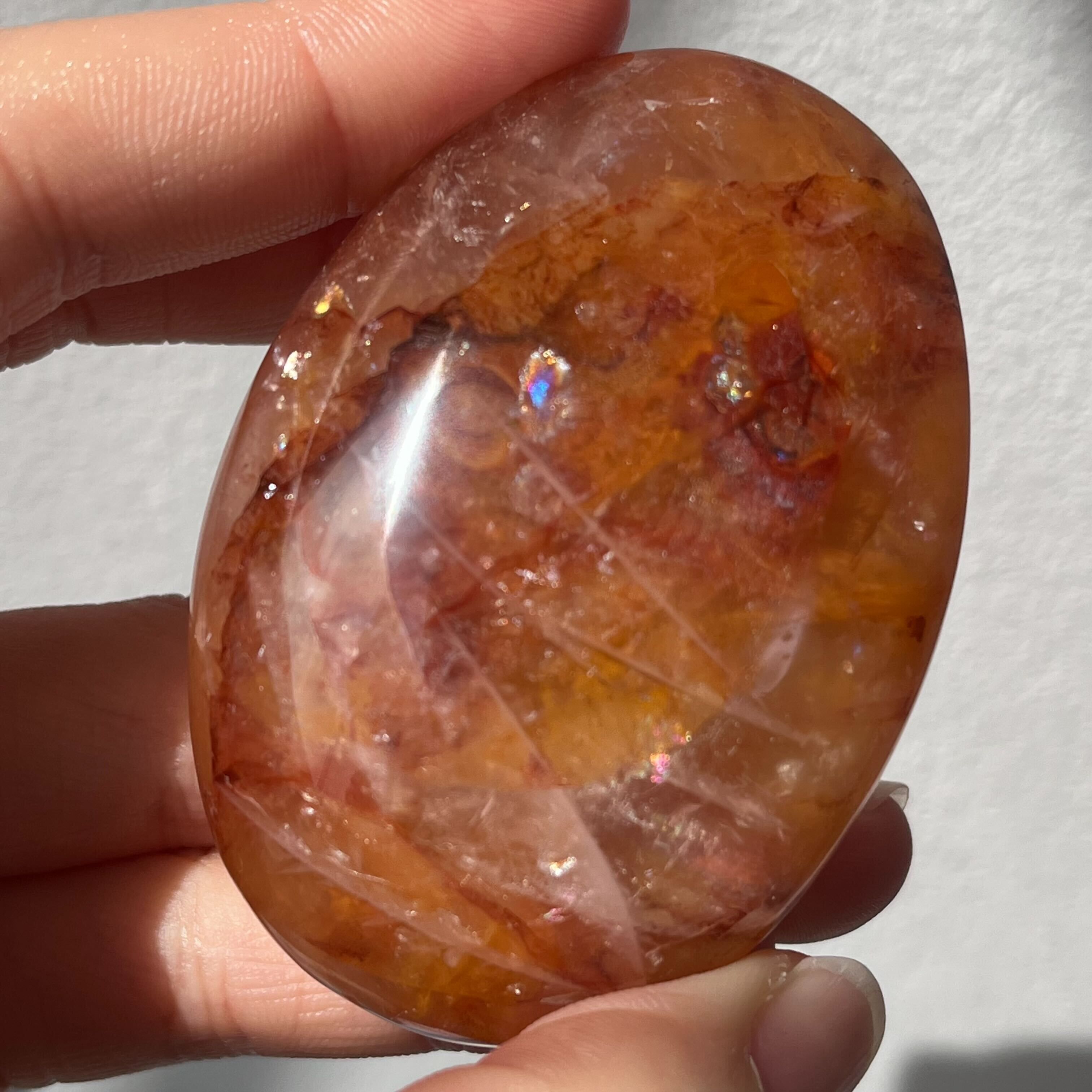虹入り ゴールデンヒーラー&ファイヤークォーツ | Crystal shop Mayria