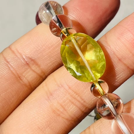 レモンクォーツ　15cm　jewelry bracelet　『嬉しい知らせがたくさん舞い込みます✨』