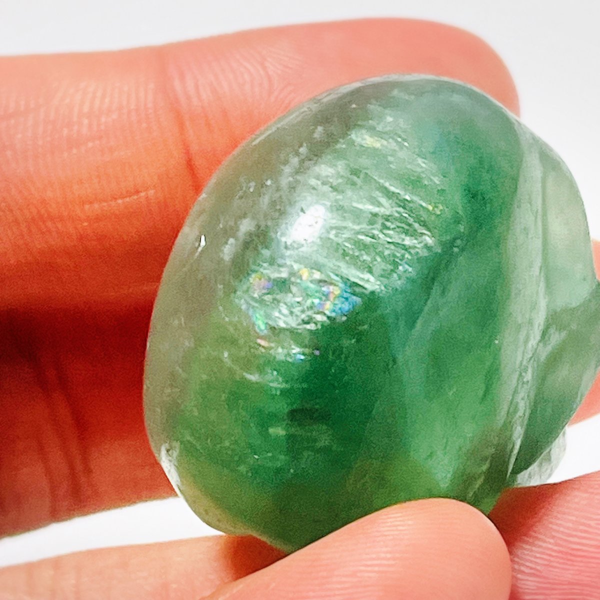 グリーンフローライト スカル② | Crystal shop Mayria