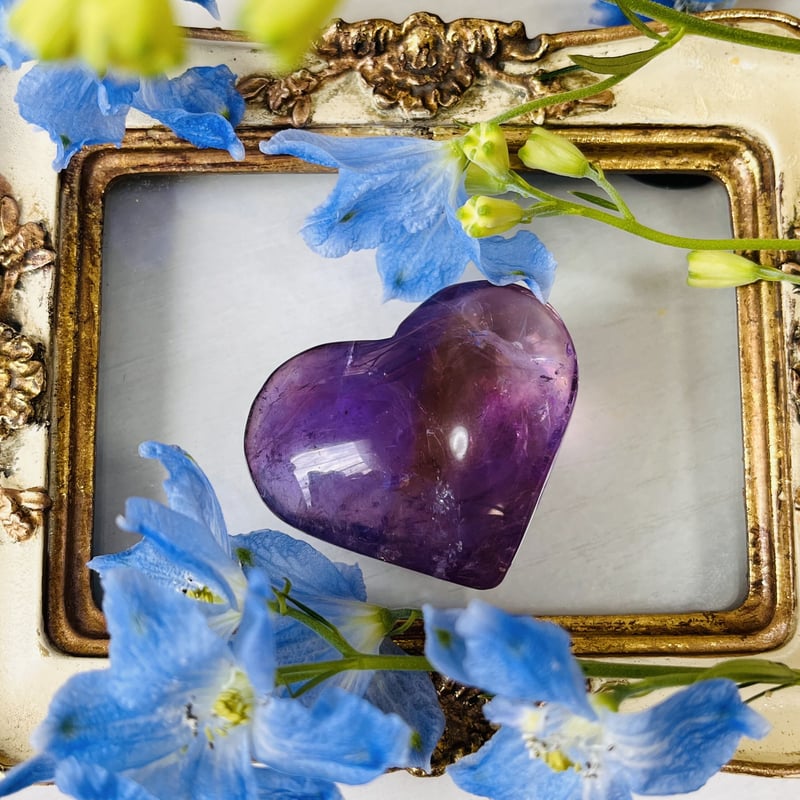 一点物】虹入り✨ シトリン ハート ✩.*˚天然石× インテリア 【公式通販】