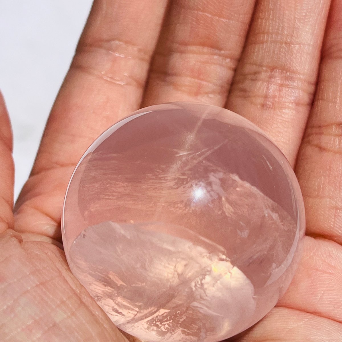 虹キラ🌈✨ 六条スターローズクォーツ スフィア | Crystal shop Mayria