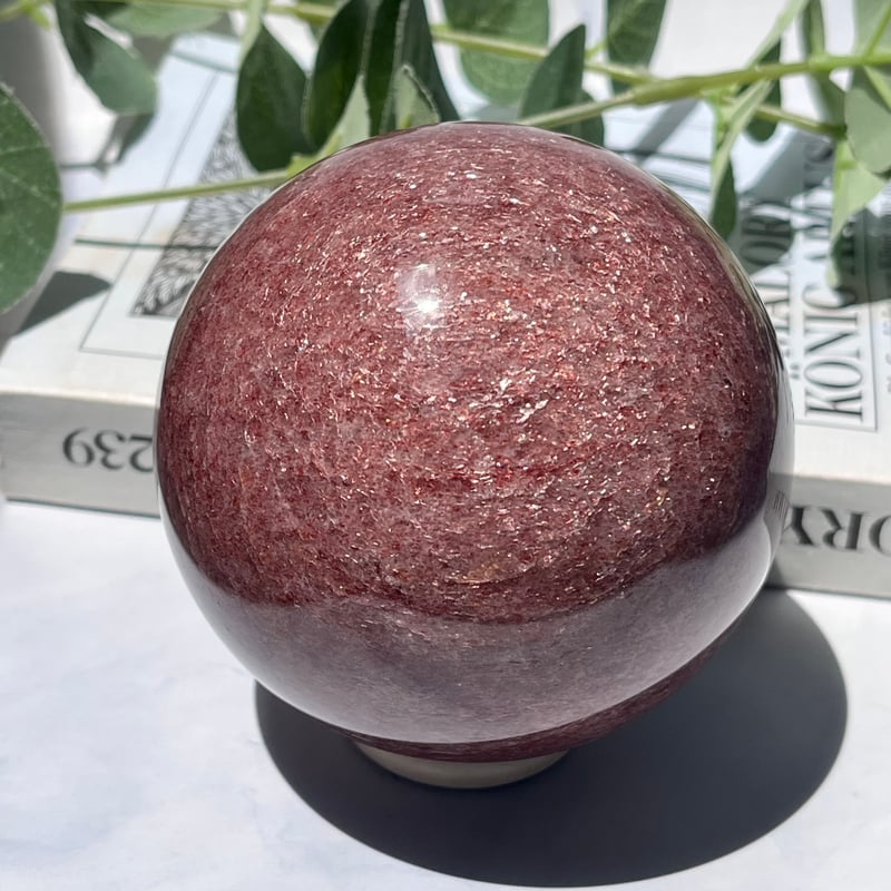 BIG！！ ストロベリークォーツ スフィア① | Crystal shop Mayria