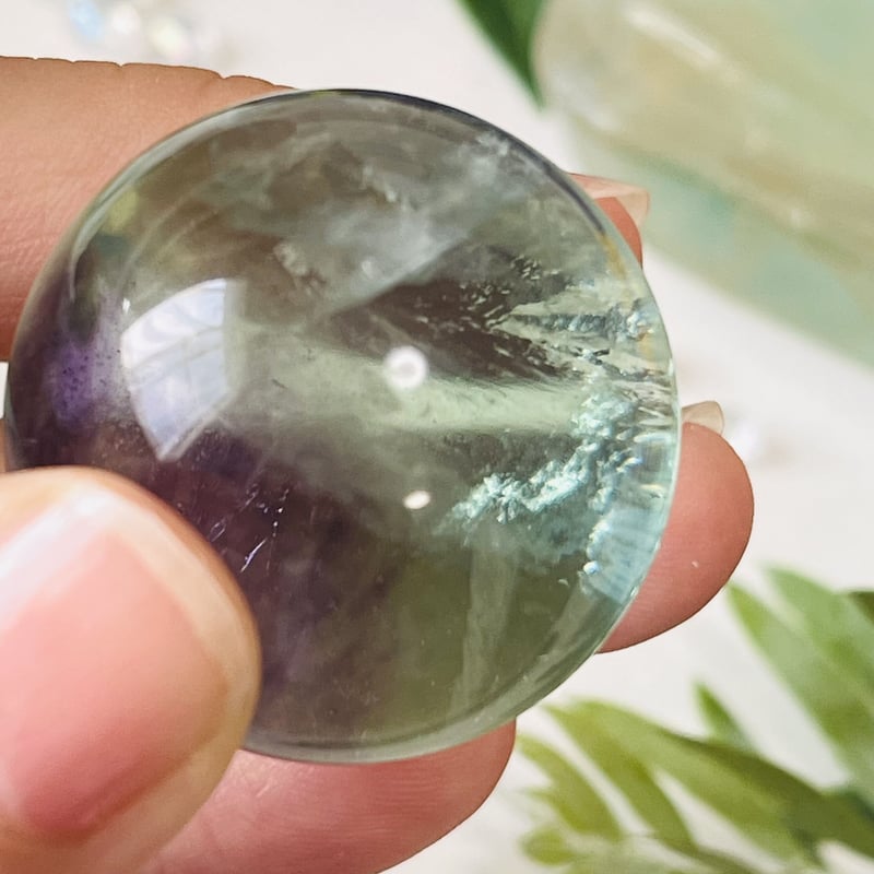 美しい虹🌈 ハイクオリティ フローライト スフィア | Crystal shop Mayria