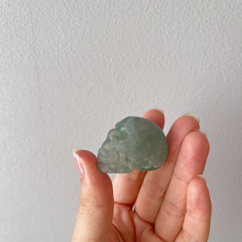 グリーンフローライト スカル② | Crystal shop Mayria