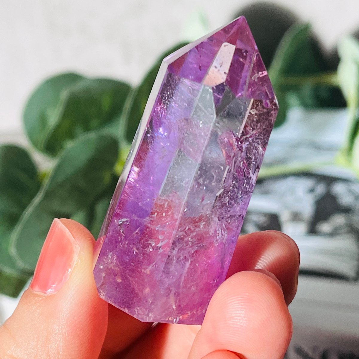 虹キラキラ🌈✨ スーパーファントム アメシスト ポイント | Crystal