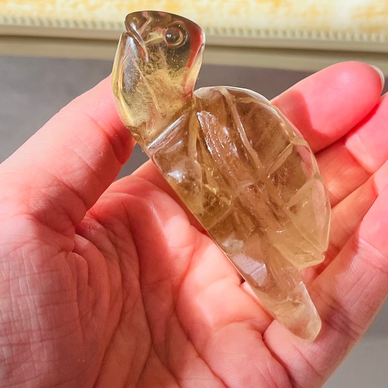 楽天市場】彫刻 亀の通販 【彫刻置物】虹入り レインボー シトリン