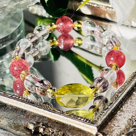 レモンクォーツ　15cm　jewelry bracelet　『嬉しい知らせがたくさん舞い込みます✨』