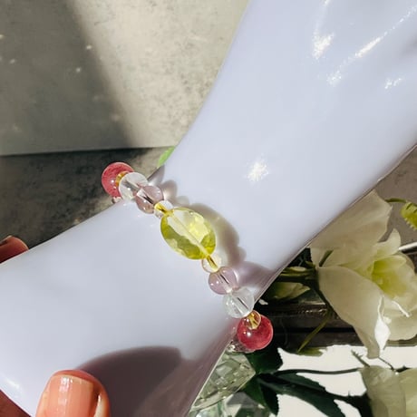 レモンクォーツ　15cm　jewelry bracelet　『嬉しい知らせがたくさん舞い込みます✨』