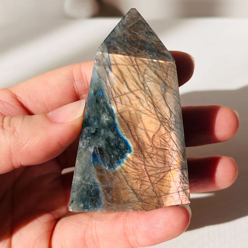 レア♡ピンクシラー ラブラドライト ポイント | Crystal shop Mayria