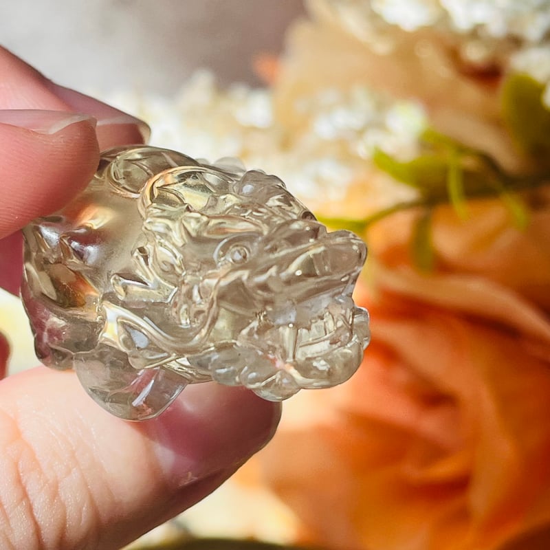 高品質　シトリン　ロングイ　龍亀　透明感 シトリン ロングイ | Crystal shop Mayria