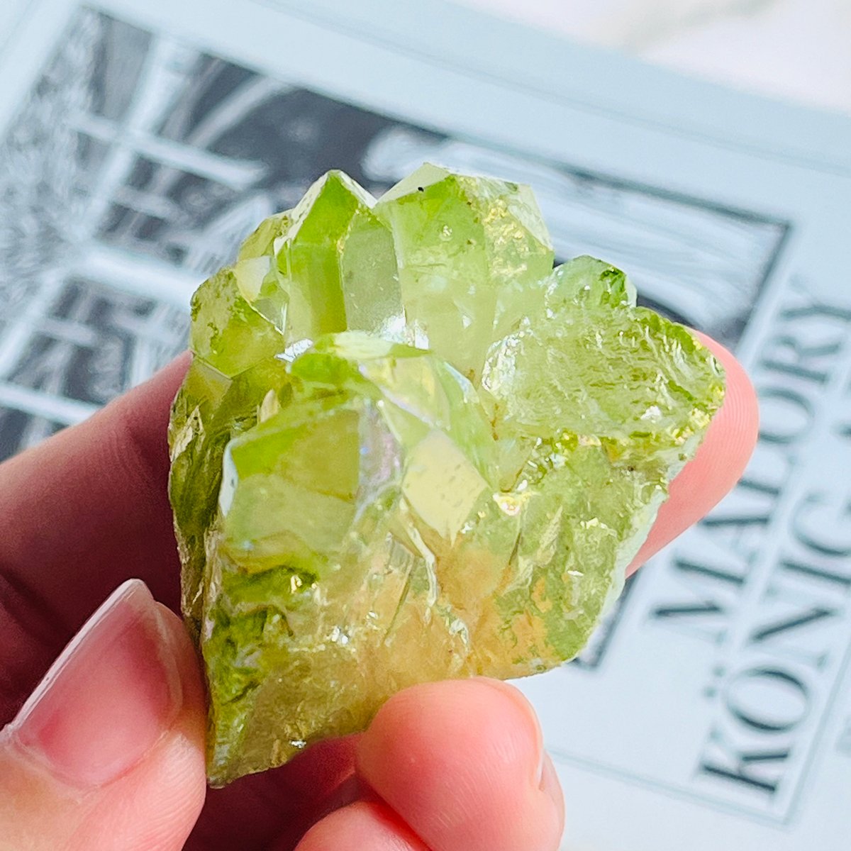 癒しのグリーンオーラ 水晶クラスター | Crystal shop Mayria