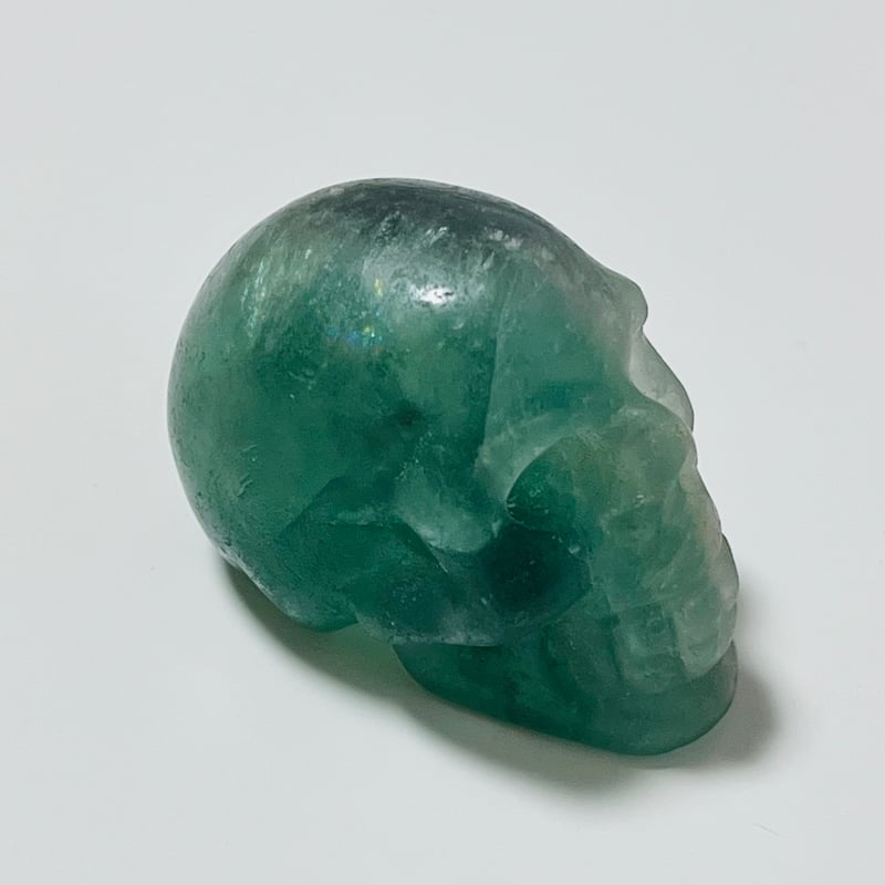 グリーンフローライト スカル② | Crystal shop Mayria