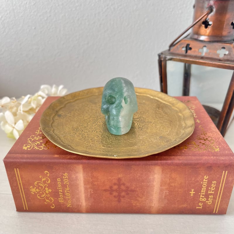 グリーンフローライト スカル② | Crystal shop Mayria