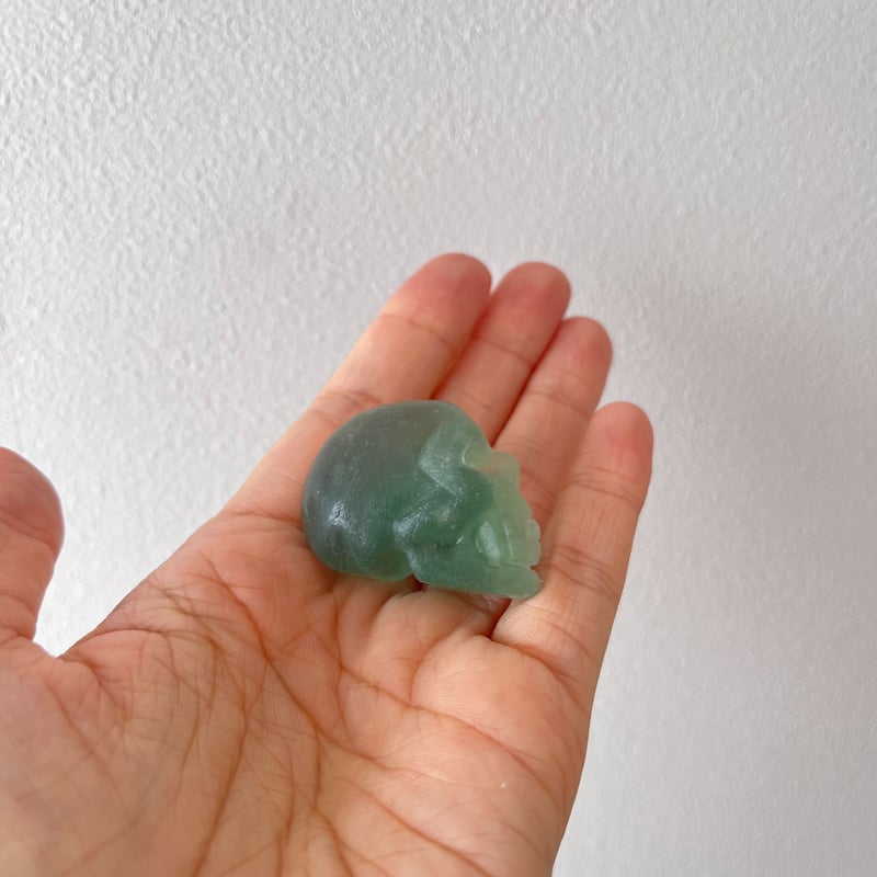 グリーンフローライト スカル② | Crystal shop Mayria