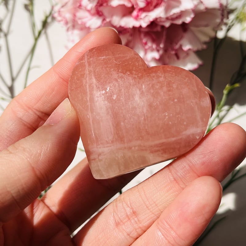 ピンクカリビアンカルサイト ハート① | Crystal shop Mayria