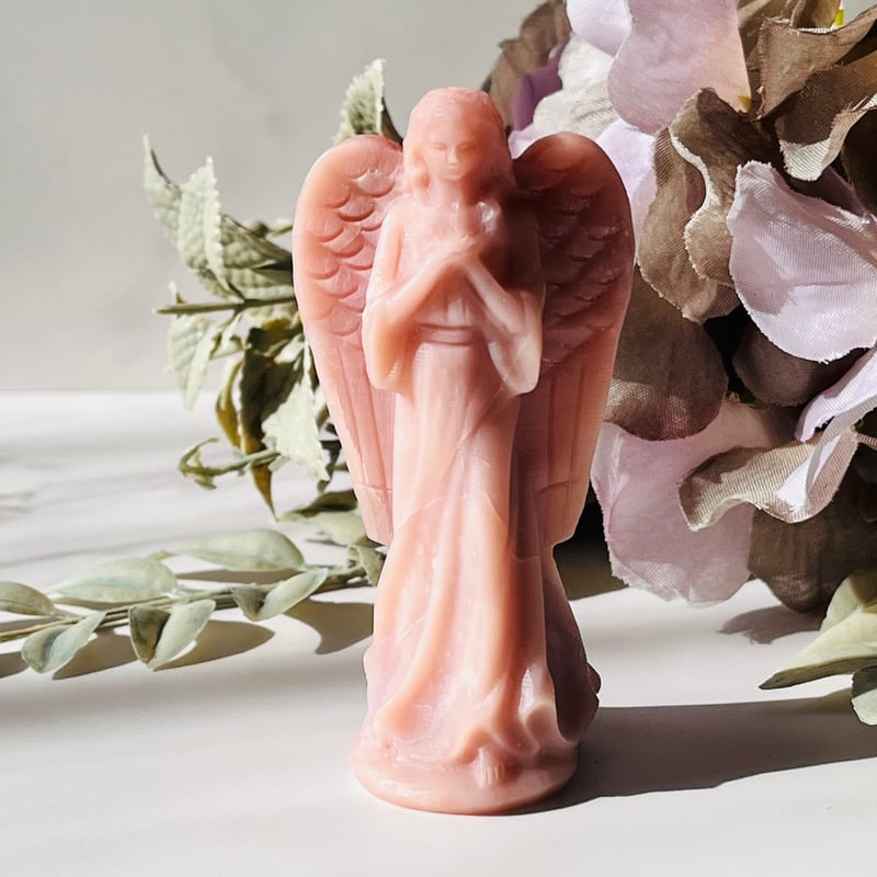 ピンクオパール 天使 女の子 天然石