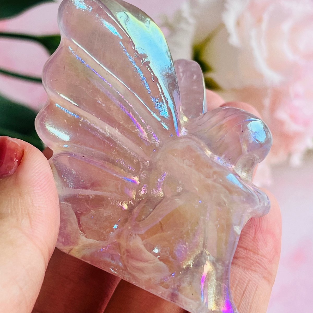 ❤︎濃いめ ピンク❤︎ ローズクォーツ ウィング 【公式通販】