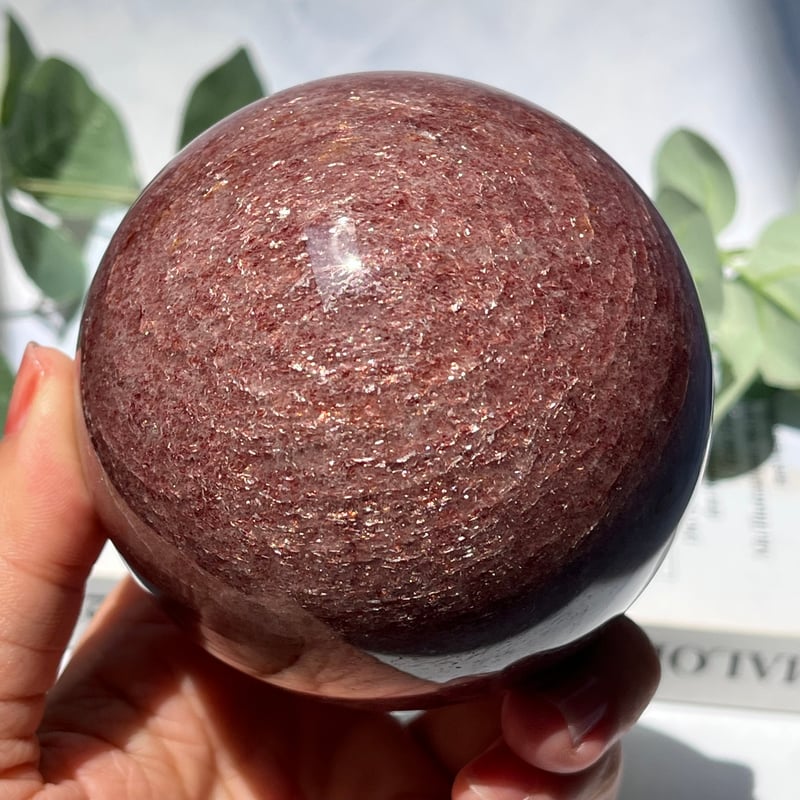 BIG！！ ストロベリークォーツ スフィア① | Crystal shop Mayria