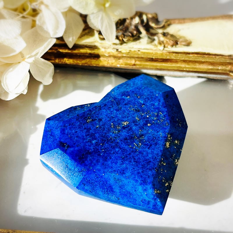 ラピスラズリ 宝石カット ハート | Crystal shop Mayria