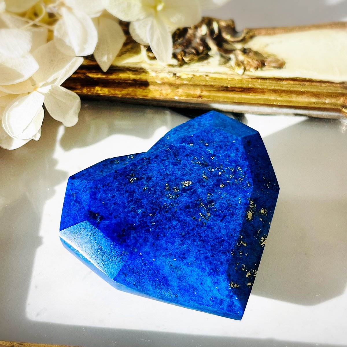 ラピスラズリ 宝石カット ハート | Crystal shop Mayria