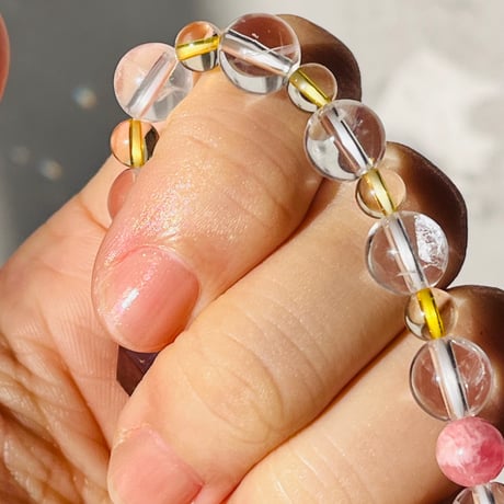 ルチルクォーツ　16cm　jewelry bracelet　『笑みが溢れる毎日を』