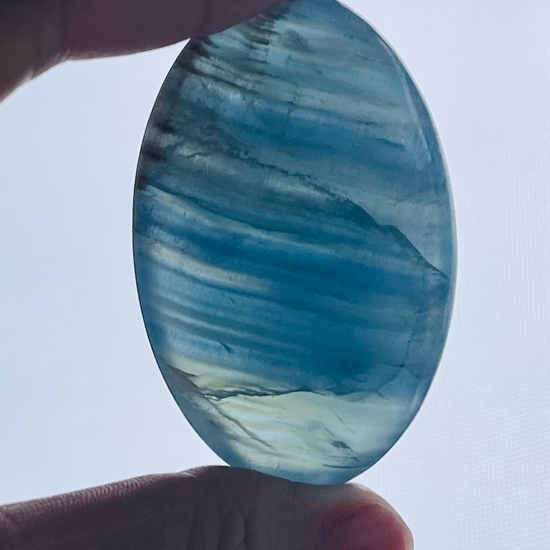 hhkk様高品質ブルーサンドストーンパーム握り石キラキラ人工石