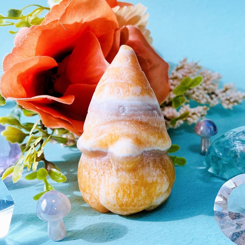 虹入り🌈✨ イエローカルサイト ノーム | Crystal shop Mayria