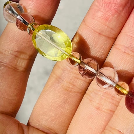 レモンクォーツ　15cm　jewelry bracelet　『嬉しい知らせがたくさん舞い込みます✨』