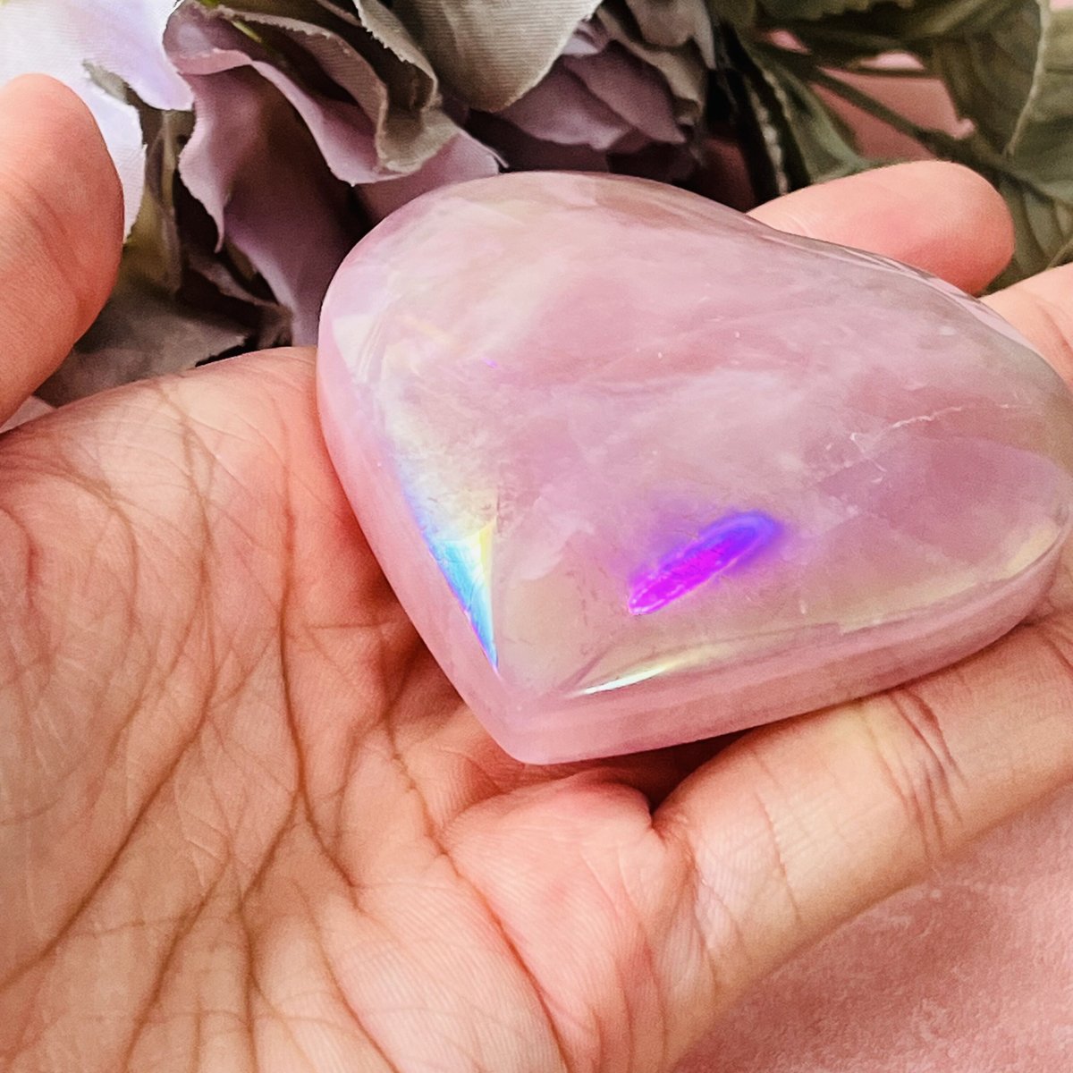 エンジェルオーラ ローズクォーツ ハート | Crystal shop Mayria