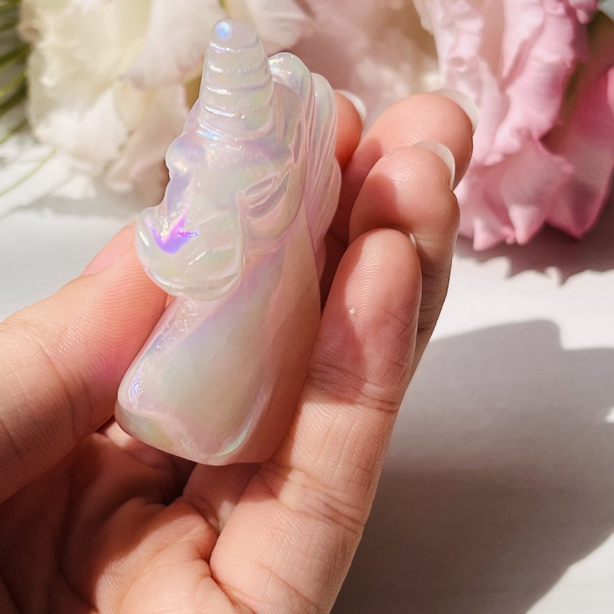エンジェルオーラ ローズクォーツ ユニコーン | Crystal shop Mayria