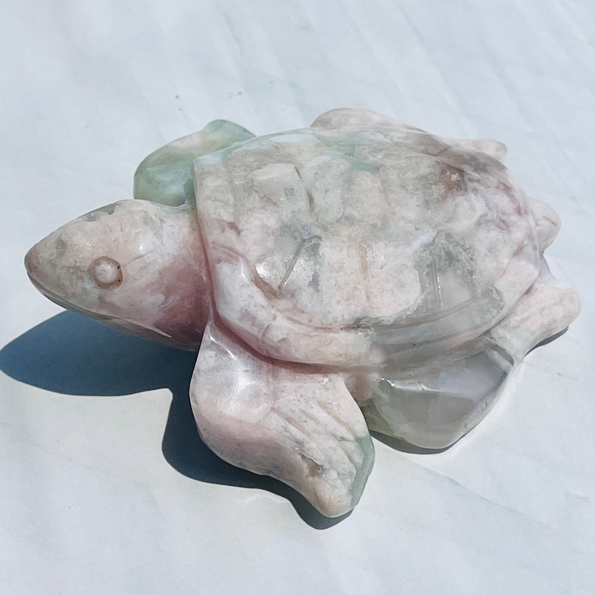 グリーン桜瑪瑙 カメ | Crystal shop Mayria