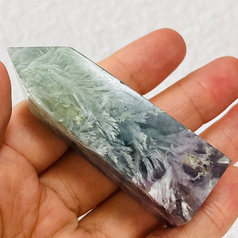 エンジェルフェザーフローライト　ポイント　天然石 虹入り エンジェルフェザーフローライト ポイント② | Crystal shop Mayria