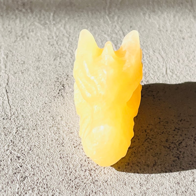 ミニ イエローカルサイト龍 | Crystal shop Mayria