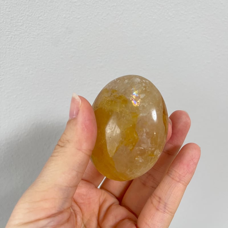 人気 ブランド チェック 虹入り ゴールデンヒーラー① Mayria shop Crystal | 置物