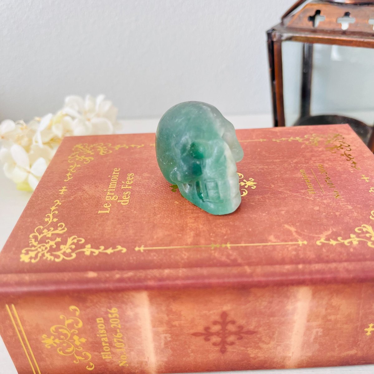 グリーンフローライト スカル② | Crystal shop Mayria