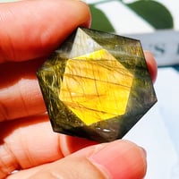 虹キラ🌈✨　ラブラドライト　六芒星