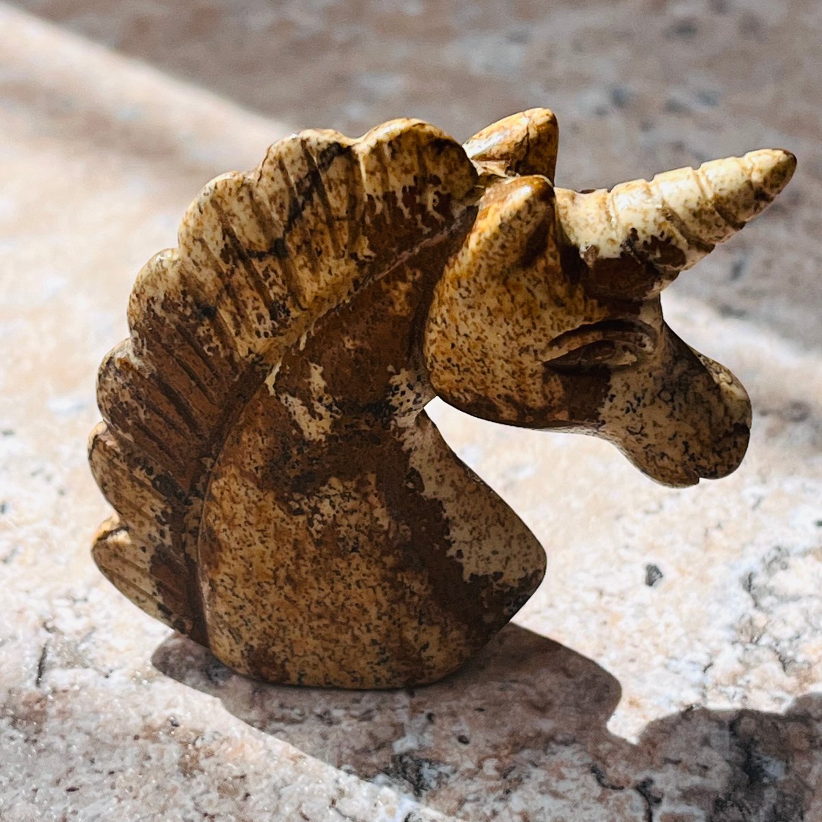 ピンクピクチャージャスパーユニコーンNo.1108 ピクチャージャスパー ユニコーン | Crystal shop Mayria