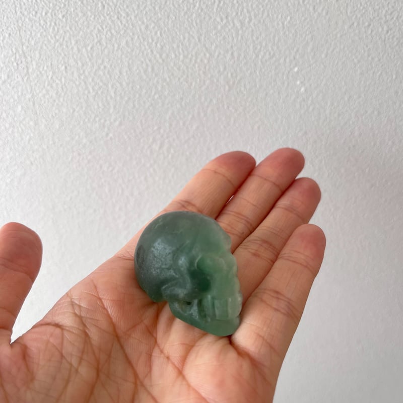 グリーンフローライト スカル② | Crystal shop Mayria