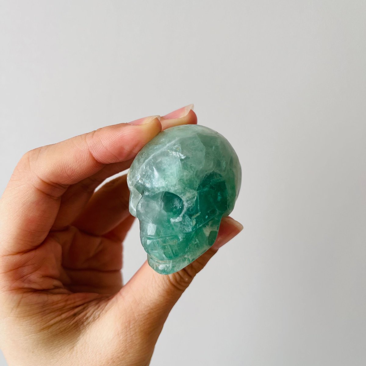 グリーン フローライト スカル モチーフ グリーンフローライト スカル