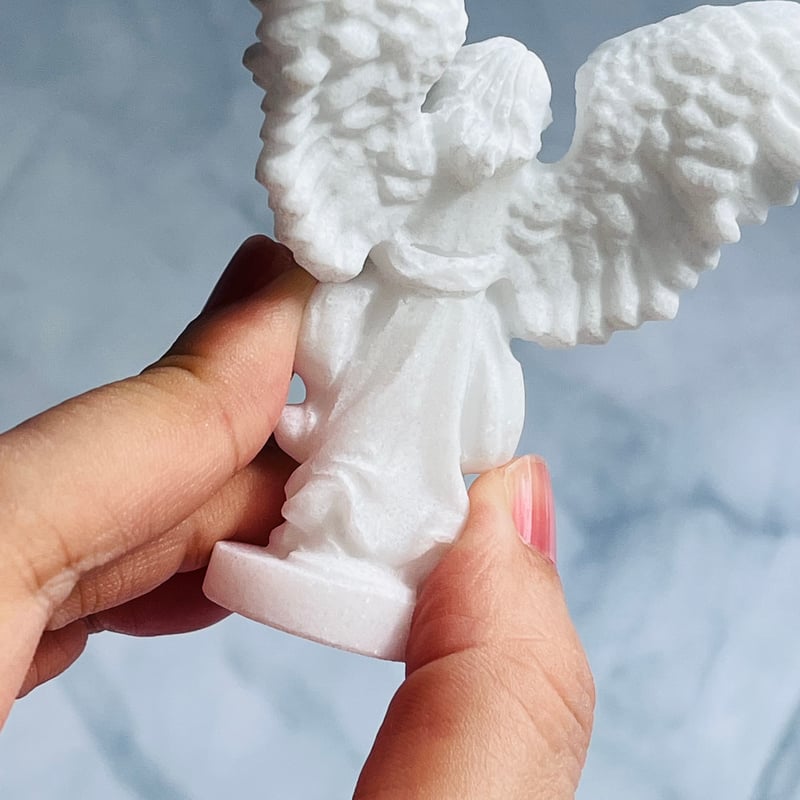 アラバスター 翼を広げた 天使 | Crystal shop Mayria